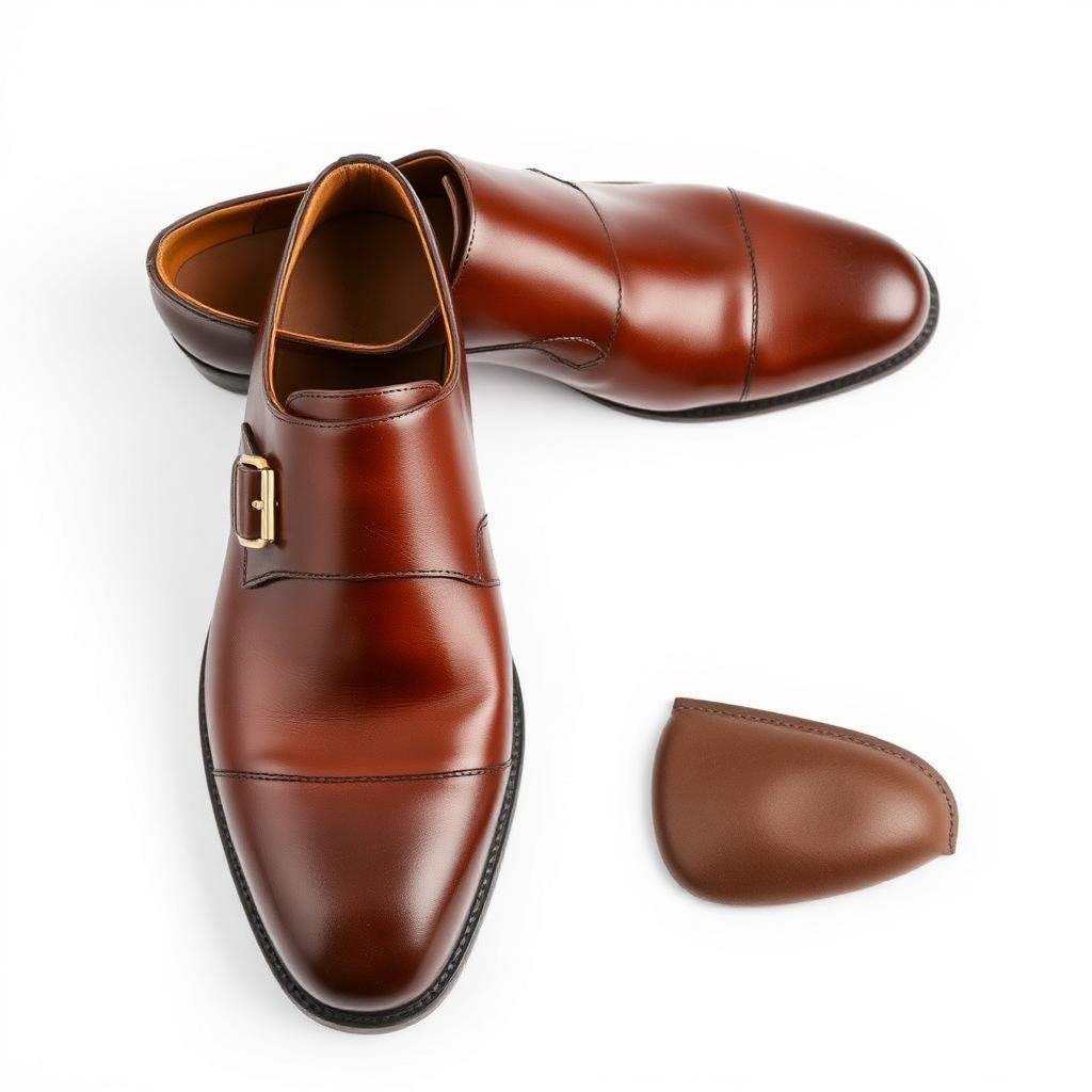 Becket Polished Leather Monk Strap