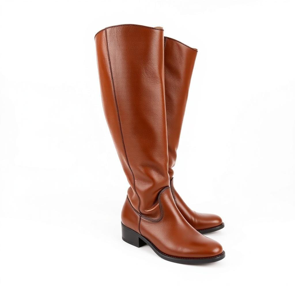 Knee-High Leather Riding Boot