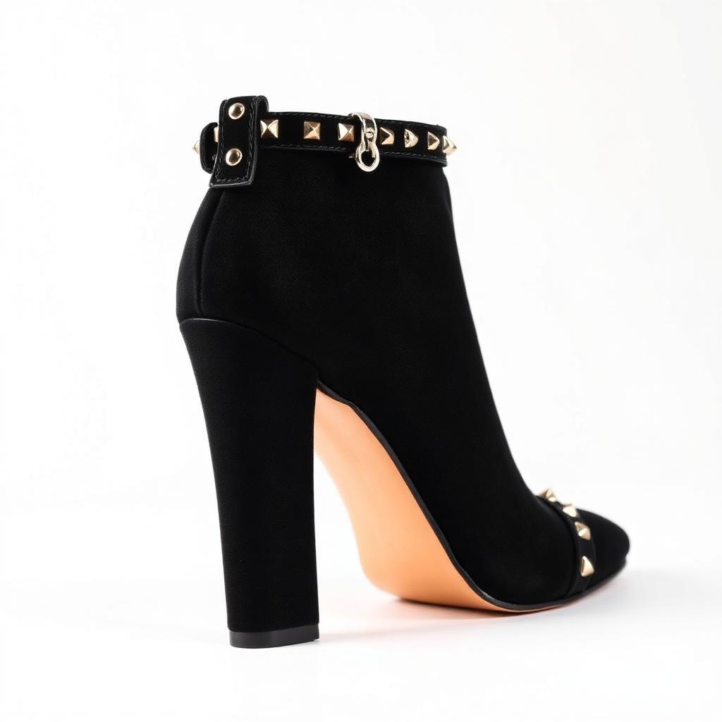 Rockstud Leather Ankle Bootie
